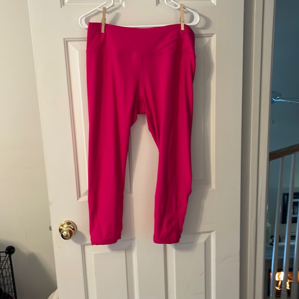 Brand New Hot Pink with Lattice Back Leggings